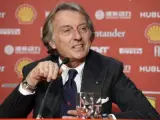 El presidente de Ferrari, Montezemolo, durante la presentación del F138.