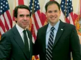 Aznar se reúne con Marco Rubio en el Senado de Estados Unidos