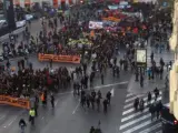 Imagen de las protestas convocadas por el primer aniversario de la 'Primavera Valenciana'.