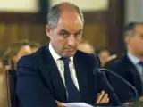 El expresidente de la Generalitat valenciana, Francisco Camps, durante el juicio de la llamada 'causa de los trajes' del 'caso Gürtel'.