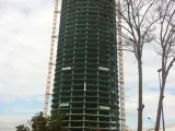 Torre Pelli en obras en el mes de marzo de 2013