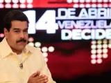 Nicolás Maduro, el 11 de marzo de 2013, durante una entrevista con Telesur en Caracas.