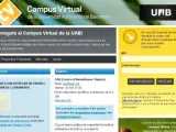 Página de acceso al campus virtual de la Universidad Autónoma de Barcelona (UAB).