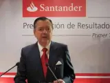 El Consejero Delegado del Banco Santander, Alfredo Sáenz, en una imagen de archivo.