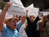 Protesta de afectados de Fórum y Afinsa.