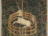 'El unicornio en cautividad' (1495-1505), uno de los siete tapices que narran la caza del animal fantástico