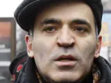 El jugador de ajedrez Garry Kasparov, durante una manifestación contra el gobierno ruso en Moscú.