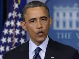 El presidente de EE UU, Barack Obama, habla tras las explosiones en Boston.