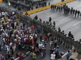 Protestas en las calles de Venezuela tras la proclamación de Maduro como presidente.