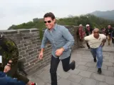 Tom Cruise, de visita en la Muralla China.