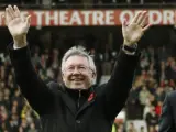 Homenaje a Alex Ferguson en Old Trafford en su 25º aniversario como entrenador del Manchester United.