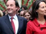 El presidente François Hollande junto a su exmujer y excandidata a la presidencia Ségolène Royal.
