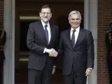 Mariano Rajoy junto al canciller federal de la República de Austria, Werner Faymann.