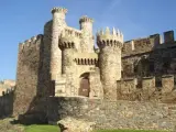 Una vista del Castillo de los Templarios en Ponferrada.