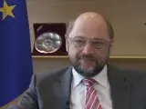 El presidente del Parlamento Europeo, Martin Schulz, en su despacho de Estrasburgo.