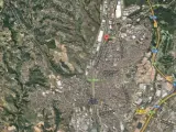 Imagen de Google Maps de Rubí (Barcelona), donde se ha encontrado a un niño sonámbulo deambulando por la carretera de Molins a Caldes.