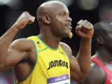 El atleta jamaicano, Asafa Powell, en los Juegos Olímpicos de Londres 2012.