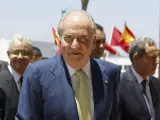 Juan Carlos I en una visita a Rabat, Marruecos.