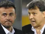 Luis Enrique (izda.) y el Tata Martino, las dos principales opciones para el banquillo del Barça.