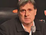 Tata Martino, durante una rueda de prensa en Rosario (Argentina) el día que se confirmó su fichaje por el Barça.