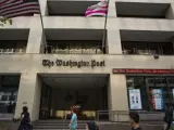 Vista general de la fachada del edificio del The Washington Post.