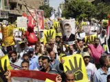 Islamistas protestando en Egipto en el "Viernes de la Ira".