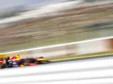 El piloto de Red Bull Mark Webber, durante la calificación del GP de Japón.