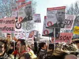 Manifestación de estudiantes en Madrid contra la reforma educativa impulsada por el PP, en una imagen de archivo.