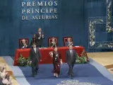 Un momento de la ceremonia de entrega de los premios Príncipe de Asturias en Oviedo, en octubre de 2010.