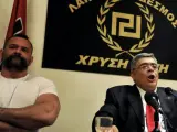 El líder del partido de extrema derecha griego Amanecer Dorado (Chryssi Avgi), Nikos Michaloliakos.