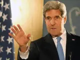 El secretario de Estado de EE UU, John Kerry, durante su visita a Egipto con motivo de su gira por Oriente Medio.