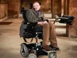 Stephen Hawking, en la ceremonia de apertura del Festival de Cine de Cambridge en septiembre de 2013.