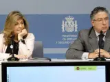Los secretarios de Estado de Empleo y de Seguridad Social, Engracia Hidalgo y Tomás Burgos, respectivamente.