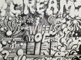 Para el diseño de la cubierta de Wheels of Fire, el tercer álbum de Cream, Martin Sharp usó elementos gráficos que prefiguran el lenguaje del grafiti