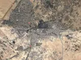 Mapa de la localidad siria de Nabek.