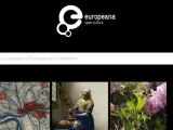 Captura de la interfaz de la aplicación de Europeana