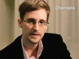 Edward Snowden durante su mensaje navideño alternativo en el británico Channel 4.