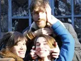 Celso Gim&eacute;nez, Violeta Gil e Itsaso Arana se cruzaron en Madrid.