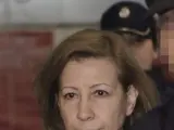 La expresidenta de Consell Insular de Mallorca, María Antonia Munar, a su llegada a los juzgados de la capital balear.