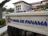 Vista del edificio de la administración del Canal de Panamá, en Ciudad de Panamá.