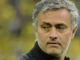 José Mourinho, durante la ida de las semifinales de la Champions contra el Borussia Dortmund.