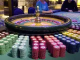 Mesa de juego de un casino.