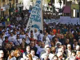 Manifestación contra las prospecciones petrolíferas en el Golfo de Valencia.