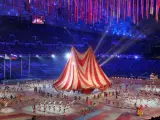 Vista general de la ceremonia de clausura de los Juegos Olímpicos de Invierno Sochi 2014.