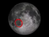 Ubicación del 'Mare Nubium' en la Luna, donde fue el impacto.