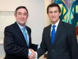 Alberto Núñez Feijóo y Ángel Currás