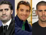 Los deportistas José Luis Pérez Caminero, Paquillo Fernández y Víctor Valdés.