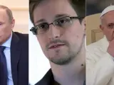 Vladimir Putin, Edward Snowden y el papa Francisco, algunos de los candidatos al premio Nobel de la paz.