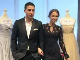 Los actores Miguel Ángel Silvestre y Paula Echevarría durante la presentación de la serie 'Velvet' en el MipTV de Cannes.