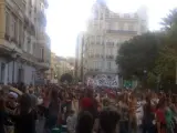 Protestas contra los recortes en educación en Valencia.